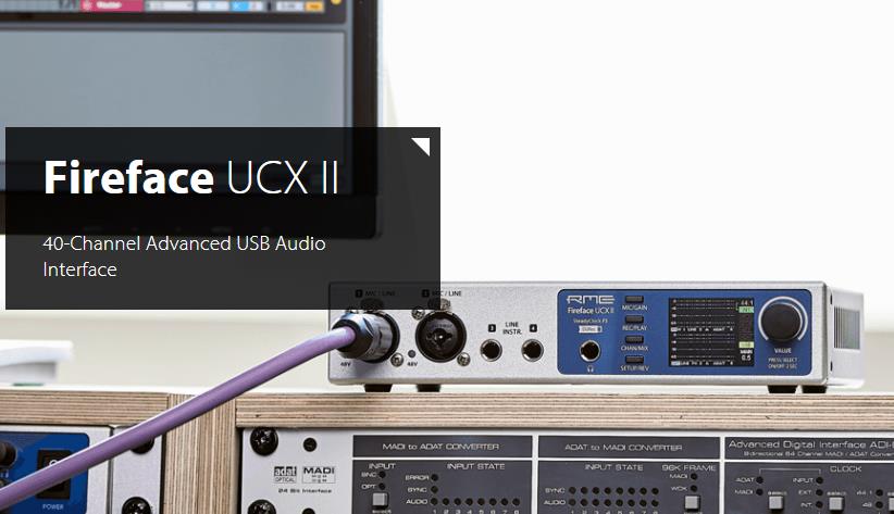 RME Fireface UCX II 录音棚40通道USB音频接口品牌  数码产品及音像制作设备  Fireface UCX II 录音棚40通道USB音频接口  [请填写核心参数/卖点]