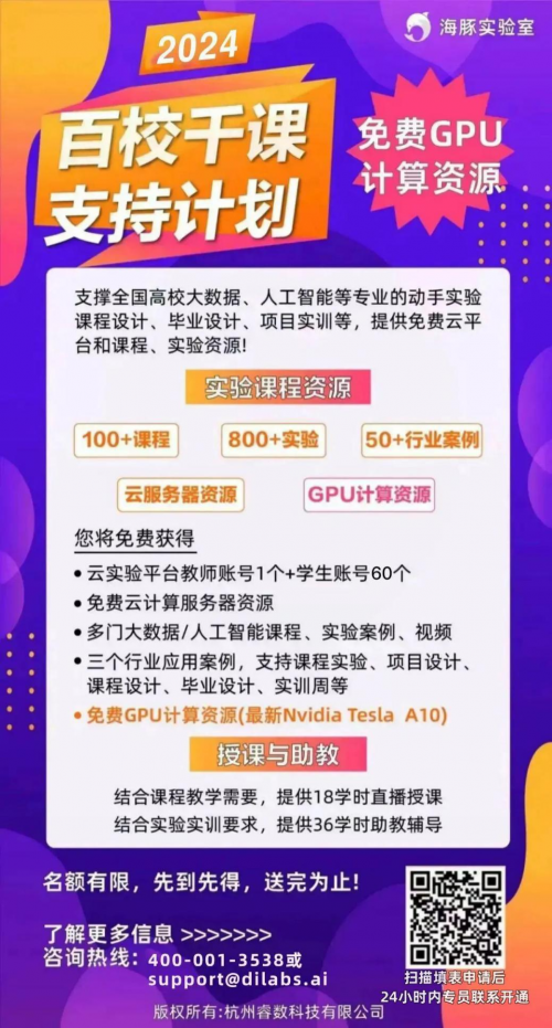 【喜讯】杭州睿数科技(海豚实验室)荣获《人工智能大数据专业实验室建设先进单位》