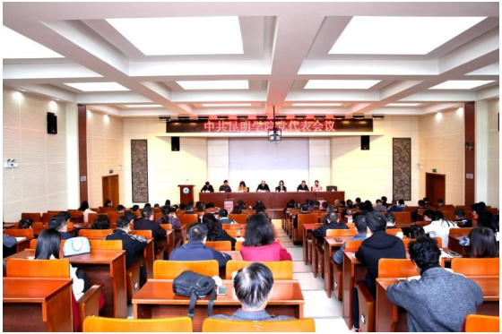 昆明学院召开党代表会议选举出席云南省第十一次党代会代表