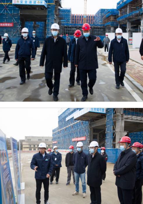 大連理工大學郭東明校長到創新實踐能力基地二期工程、留學生綜合樓工程調研