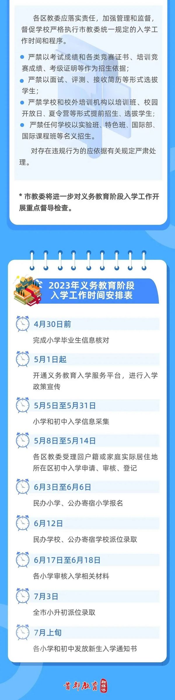 2023年北京市義務教育階段入學政策發布