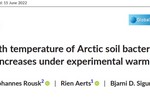 科研前线丨人为变暖下北极土壤细菌群落的最适生长温度升高