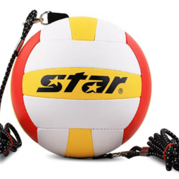 世达（STAR） VB385C-34 排球扣球训练习用球 带弹性松紧带绳子5号手缝排球